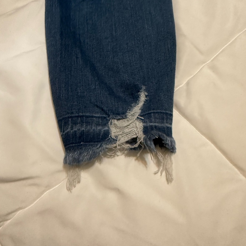 Torrid Distressed Blue Ankle Jeans - Picture 5 of 5